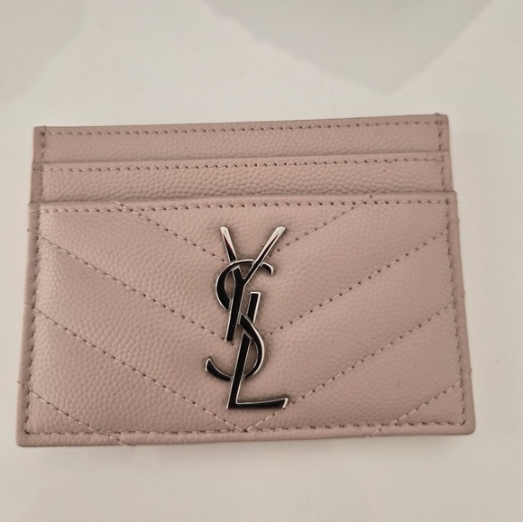 Authentic Saint Laurent YSL Card Case - Pale Blush - Used Twice - Picture 13 of 14